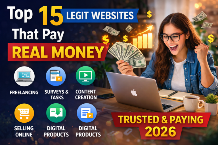 Top 15 Legit Websites That Pay Real Money